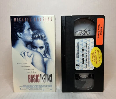 Basic Instinct (VHS, 1997, Original Directors Cut) Michael Douglas/Sharon Stone - Image 1 of 3