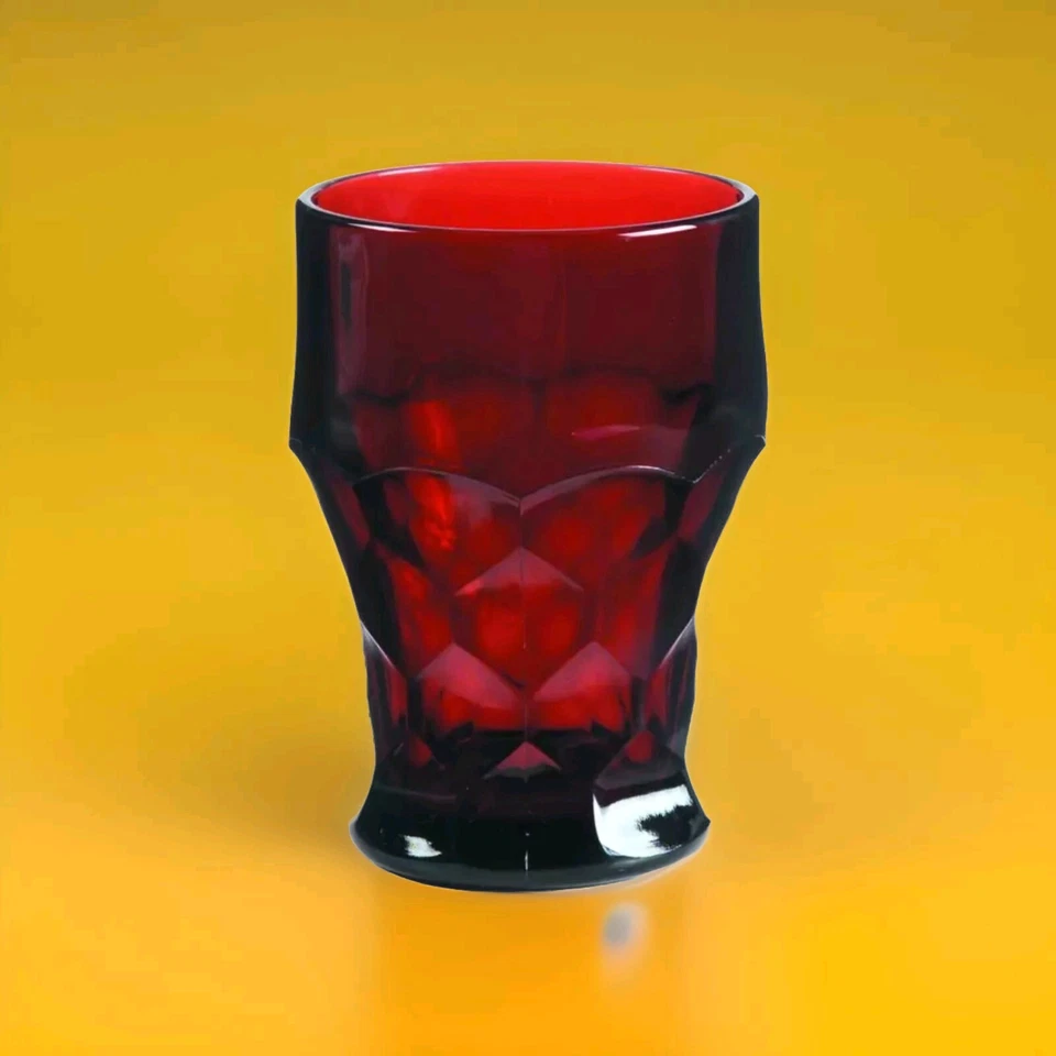  Ruby Red Georgian Vintage by Anchor Hocking  Tumbler Glass 12 Oz - Image 1 of 1