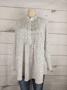 Women's Long Sleeve Polka Dot Woven Maternity Top Isabel Maternity Size XS - Picture 1 of 14