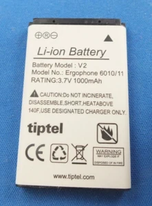 Original TipTel V2 Akku für Handy Ergophone 6011 60203,7 V 1000 mAh Battery - Bild 1 von 1