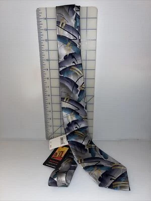 NUEVA Corbata de Seda Jerry Garcia Para Hombres Colección Edición Limitada Plateada/Multi Foto 1 de 4