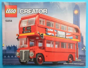 LEGO 10258 - London Bus - Instruction book ONLY - Creator - 2017 - NO BRICKS - Picture 1 of 4