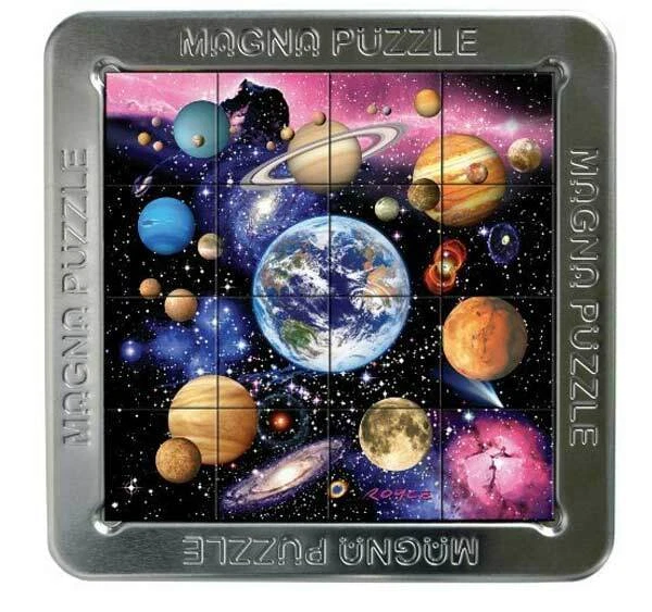 3D Magna Puzzle Planets - Magnatile Puzzle with tin storage case New - Image 1 of 1