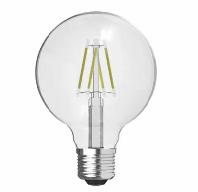 GE 24601 G25 LED Globe Bulb Clear Soft White 5 Watts 500 Lumens - Image 1 of 4