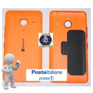 SCOCCA COPRI BATTERIA COPERCHIO COVER POSTE NOKIA MICROSOFT LUMIA 640 XL ARANCIO - Foto 1 di 1