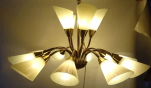 Ceiling Light Bag Lamp 15flamig Vintage E14 Lamp Light Floodlight - Picture 1 of 11