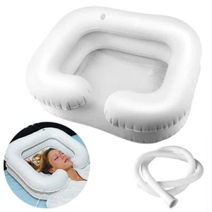 Inflatable Hair Wash Basin Bed Elderly Disabled Pregnancy Patient Nursing - Picture 1 of 7