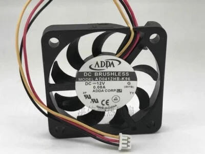 ADDA AD0412HB-K96 4006 DC12V 0.08A 40MM*40MM*6MM 4CM 3-Pin Silent Cooling Fan - Image 1 of 3