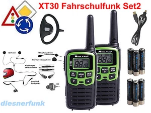 Fahrschulfunk Midland XT30 Set2 PKW-Motorrad & Motorrad Ausbildung mit Helmset - Bild 1 von 1