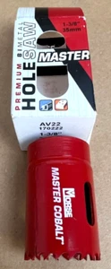 Morse Master Premium BiMetal Hole Saw, 1-3/8" 35 mm AV22 P/N 170222 - Picture 1 of 11