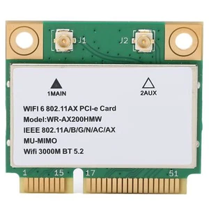 Carte WiFi sans Fil Carte Réseau sans Fil Double Bande AX200HMW 2.4G/5G 2974M... - Photo 1/9
