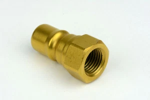 1/4" NPT Male Coupler Hydraulic Quick Connect Poppet ISO 7241-B Fits Pioneer - Picture 1 of 5