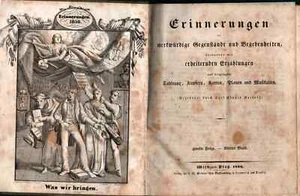 Erinnerungen an merkwürdige Regenold Litho illustrierte Zeitschriftengeschichten 1836 - Bild 1 von 10