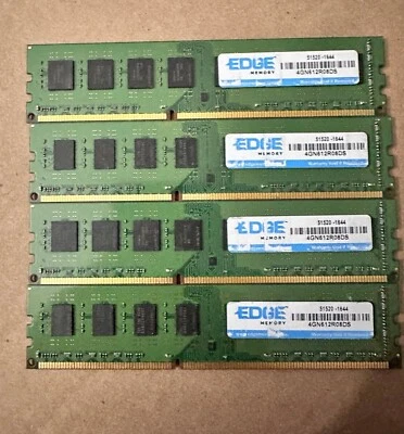 Lot of 4 DDR3 4GB Desktop memory RAM - Image 1 of 2