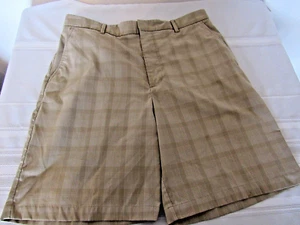 Walter Hagen Men's Golf Shorts Flat Front BEIGE size 34 - Picture 1 of 4