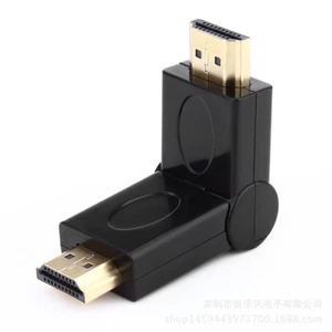 180° Rotating HDMI Male to Male M/M Converter Adapter Connector Joiner Couple - Picture 1 of 4