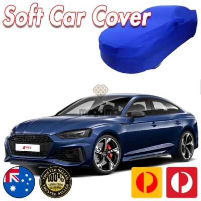 Blue Show Car Dust Cover for Audi RS3 RS4 RS5 S3 S4 S5 Washable Soft Plush - Image 1 of 4
