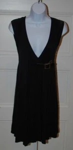 MISS SIXTY COLLECTION NUEVO CON ETIQUETAS Negro Sin mangas Cuello en V Vestido Envolvente Talla XS - Imagen 1 de 5