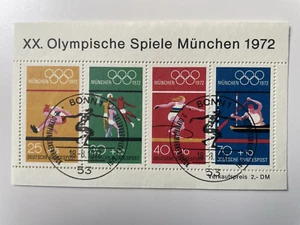 Bund BRD 1972 Mi Block 8 ESST Bonn Olympische Sommerspiele München - Bild 1 von 1