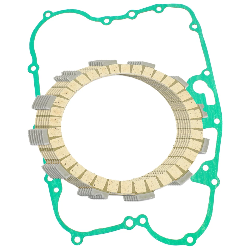 Clutch Friction Plates And Gasket for Kawasaki Mojave 250 KSF250A KFX250 89-04 - Image 1 of 1