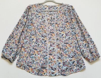 Blusa Mujer Collective Concepts Extra Grande XL Cachemira Mangas 3/4 Tejida Top Foto 1 de 4