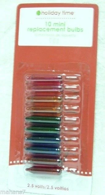 Holiday Time 2.5 V Mini Replacement Bulbs Lights Multicolor 10 Ct - Image 1 of 2