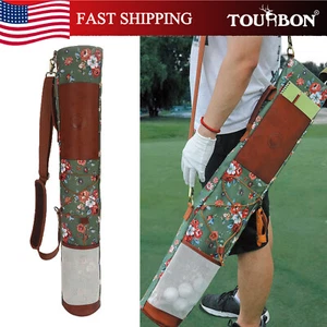 TOURBON Women Golf Clubs Bag Sunday Travel Golf Accessories Pouch Lightweight - Picture 1 of 24