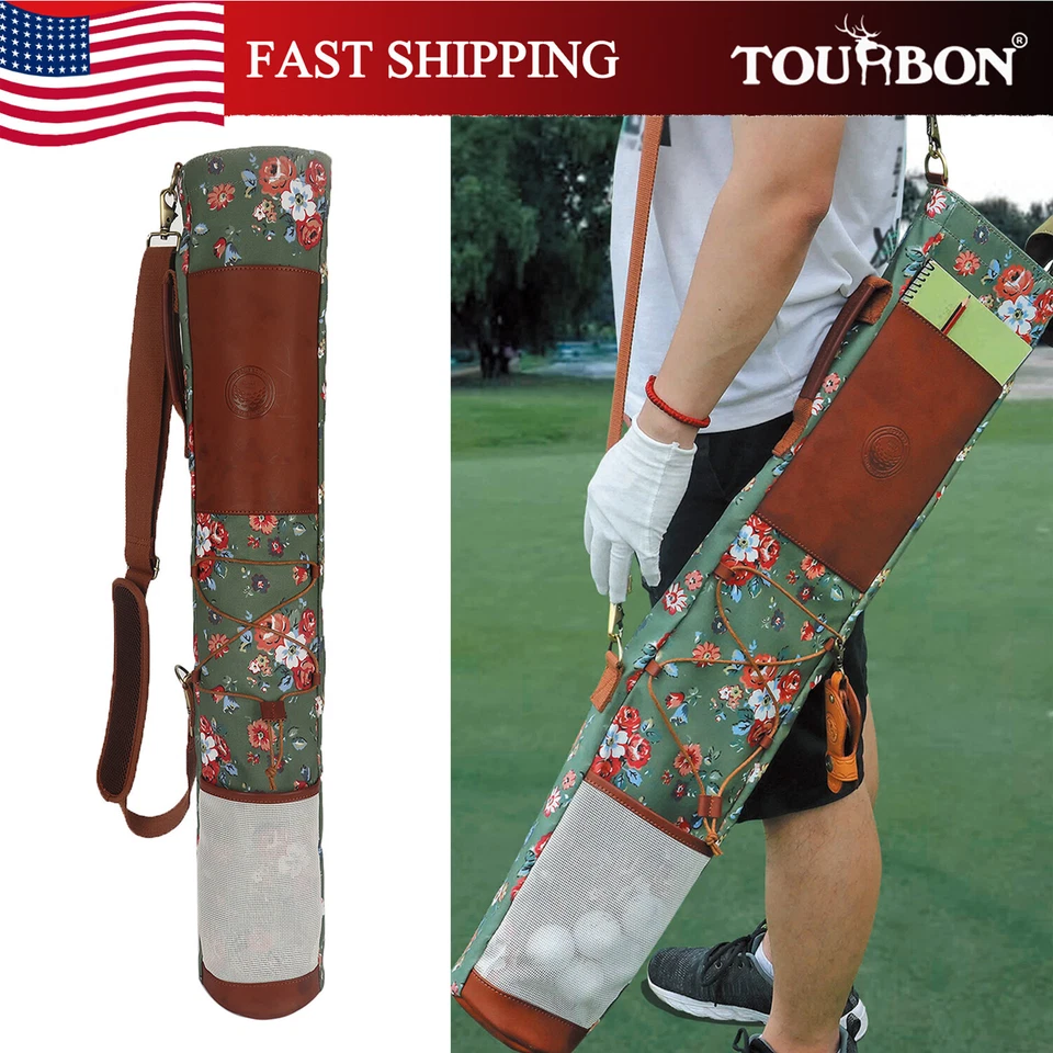 Bolsa de palos de golf TOURBON para mujer bolsa ligera de accesorios de golf de viaje para domingo Foto 1 de 4