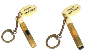 VTG Risque' PinUp Girl LIQUID FILL Swimsuit Key Chain / Ring / Fob-Advertising - Picture 1 of 9
