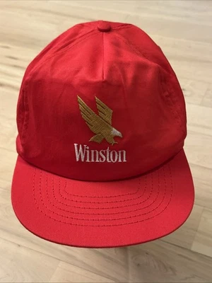 Sombrero vintage Winston rojo Snapback con logotipo de águila bordado Foto 1 de 4