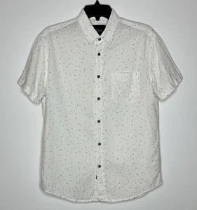 Rails Mens Carson Triangle Geo Print Shirt Size S Short Sleeve Button Up Linen - Picture 1 of 6
