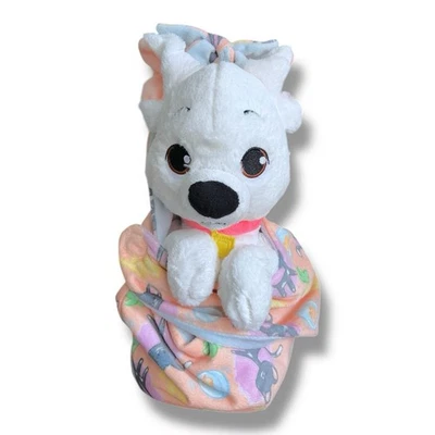 Perno para bebés de los parques de Disney con bolsa de manta cachorro peluche juguete Foto 1 de 4