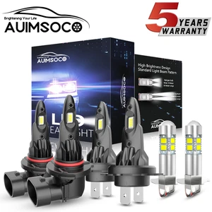 For Volvo S60 V70 2004 Super White LED Headlight High Low Beam + Fog Light Bulbs - Foto 1 di 20