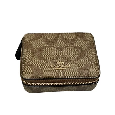 Coach Daily Pill Box Signature coated canvas - Image 1 of 4