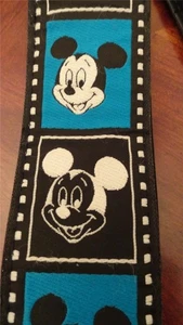 RARE Vintage Collectible Disney NEGATIVE Mickey Mouse Camera Shoulder Neck Strap - Picture 1 of 1