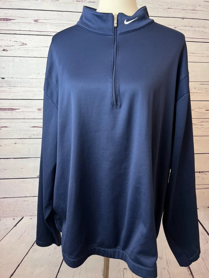 Nike Golf Cortavientos XXL Sudadera Pullover Ajuste Térmico 2X 2XL 381259 Azul Foto 1 de 4