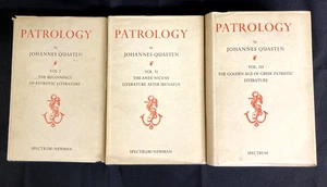 Patrology (V1, V2 & V3) by Johannes Quasten HCDJ, 1962 Vintage Very Good - Picture 1 of 9