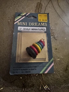 Anillo apilable para casa de muñecas juguete madera escala 1:12 miniatura guardería - Imagen 1 de 2