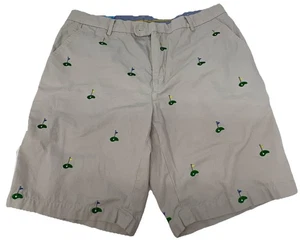 NEUWERTIG!  J. McLaughlin khaki Golf Loch Flagge bestickt Oliver Shorts Herren Gr. 36 - Bild 1 von 12