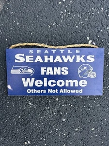 Letrero de madera de los Seattle Seahawks - Imagen 1 de 2