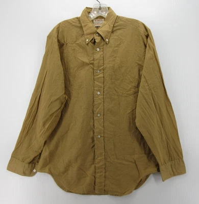 ВИНТАЖНАЯ мужская рубашка McGregor средний коричневый шотландский набор Million Mile 60-е 70-е рокабилли* - Изображение 1 из 4