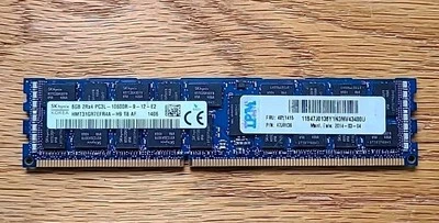 Servidor SK HYNIX 8 GB DDR3 RAM 2Rx4 HMT31GR7EFR4A-H9, ENVÍO RÁPIDO Foto 1 de 3