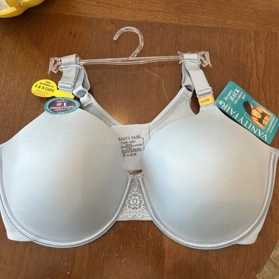 Sujetador Vanity Fair Mujer Figura Completa Belleza Espalda Bebé Azul Talla 40DD Estilo 76380 Nuevo con Etiquetas Foto 1 de 4