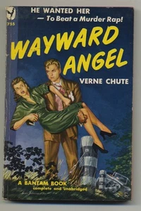 vtg pulp book Wayward Angel pin up art cover 1950 murder mystery paperback - Picture 1 of 1