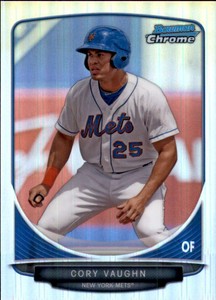 2013 Bowman Chrome Prospects Refractors #BCP27 CORY VAUGHN  /500 Mets 