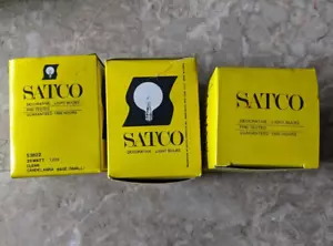 SATCO 3 Ct 25W Decorative Globe Light Bulb S3822 120V Clear Candelabra Base Sm - Picture 1 of 11