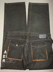 Jeans MAKAVELLI MARCA 100% COTONE GRIGIO DENIM UOMO 42 X 34 T814 - Foto 1 di 3