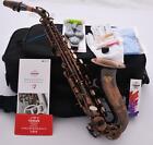 Professional TaiShan Red Antique Curved Soprano Saxophone High F# Key Bb Sax New
