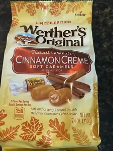 2 SACCHETTI Werther's Original Cinnamon Creme Morbidi Rari Edizione Limitata - Foto 1 di 2
