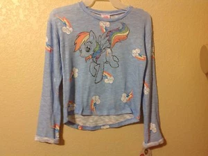 My Little Pony RAINBOW DASH Girlst T-Shirt Sweatshirt Size XS, L, XL - Picture 1 of 3